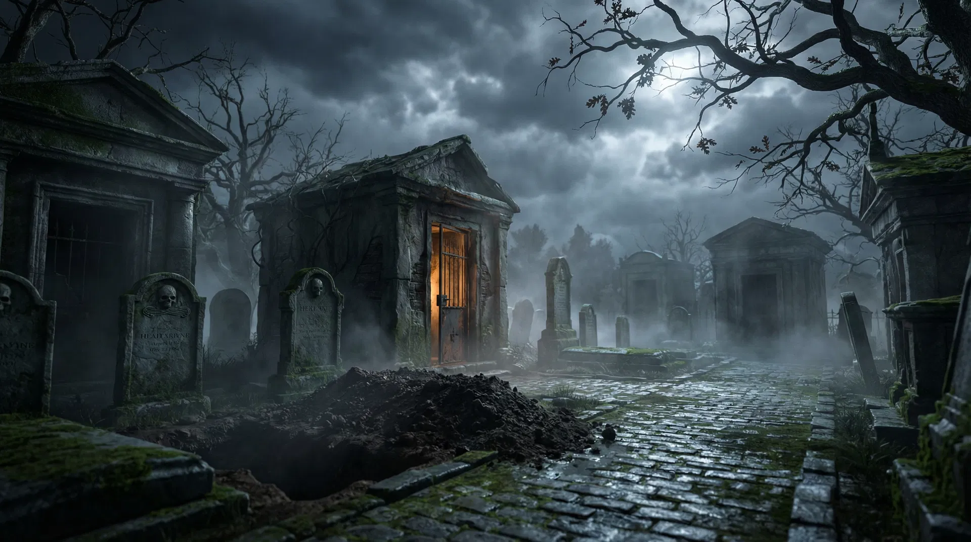 Ancient cemetery at twilight β Weird Burial Stories